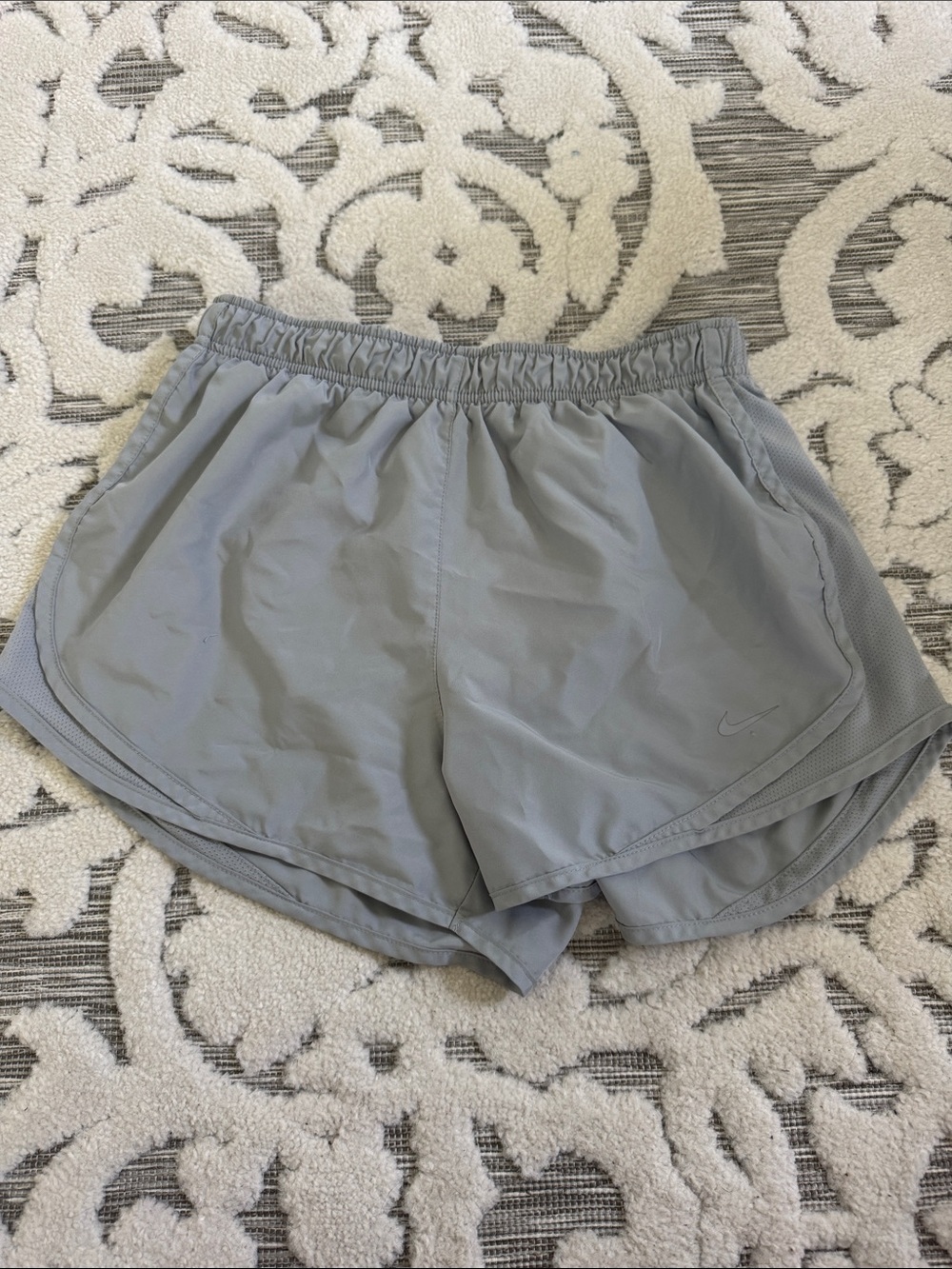 Nike Women's Light Gray Athletic Running Shorts